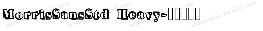 MorrisSansStd Heavy字体转换
